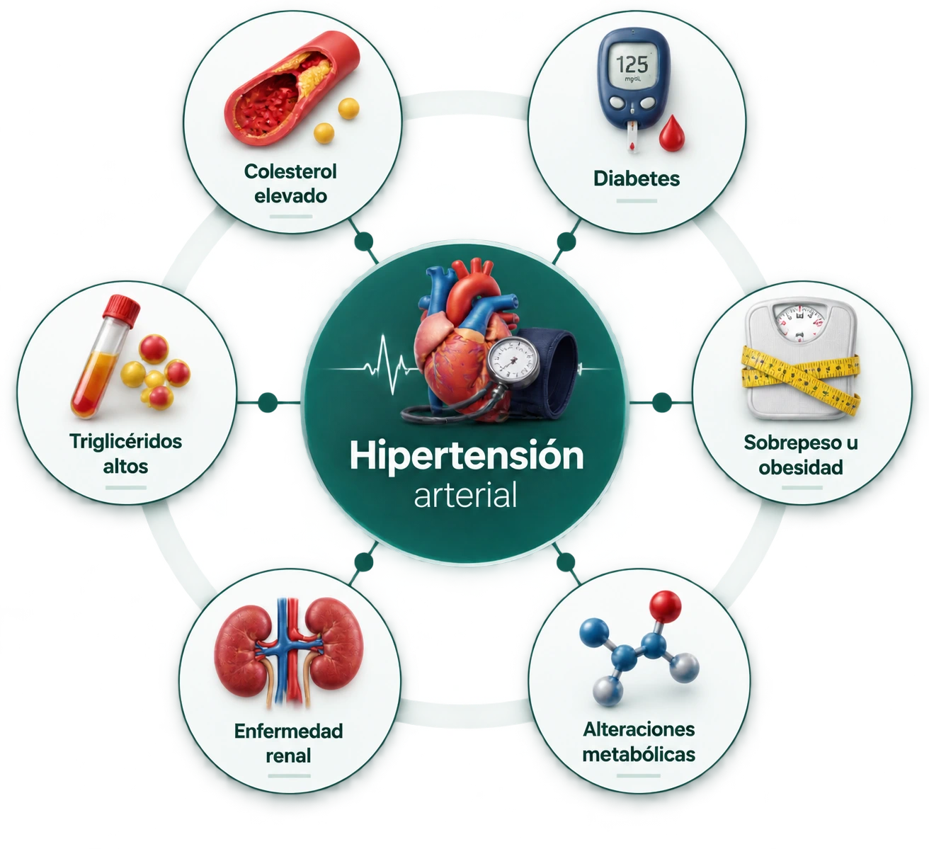 Hipertensión arterial y condiciones de salud asociadas